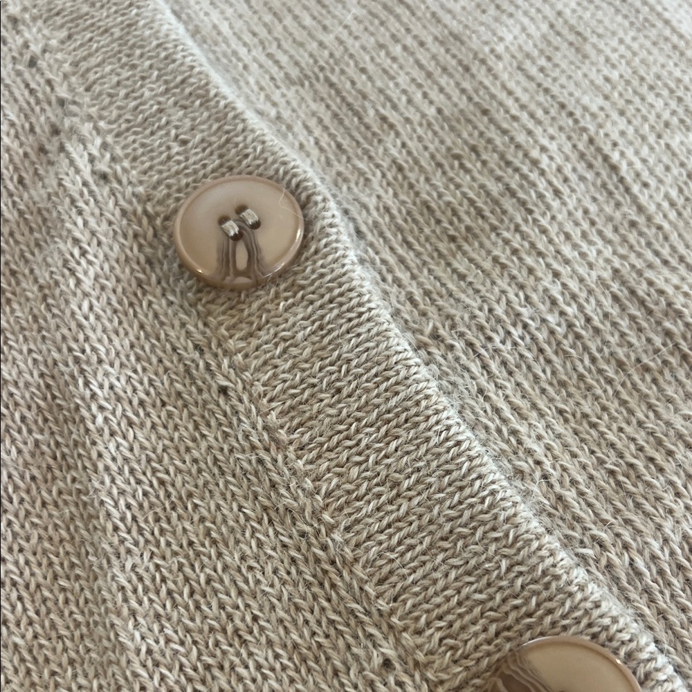 Ali Golden 100% Alpaca Button-Up Oversized Cardigan - Picture 4 of 12
